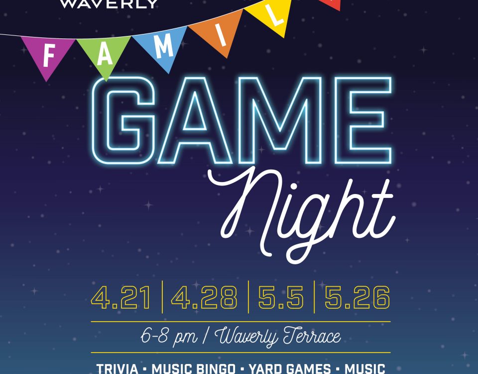 shopping and restaurants in south charlotte waverly events family game night